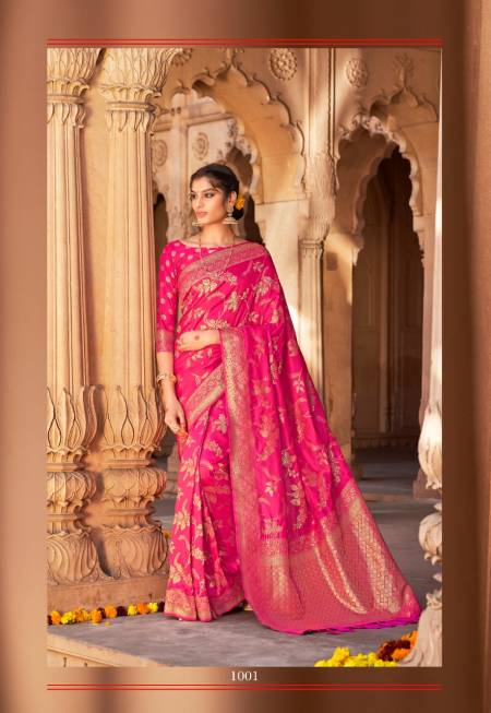 Rajpath Aasmaan Weaving Silk Wedding Saree Catalog
